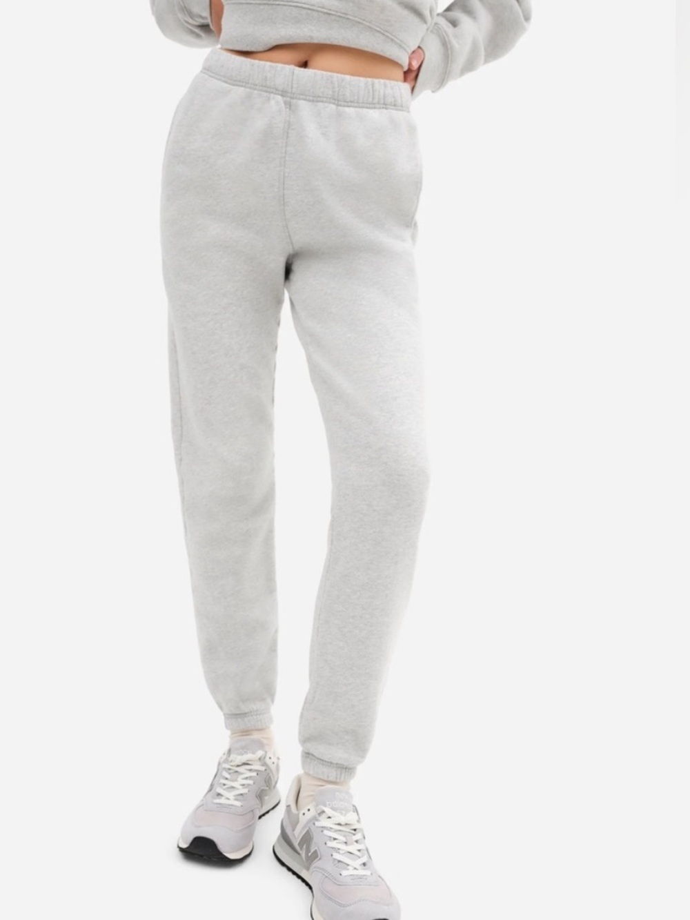 MATE the Label Fleece Relaxed Pocket Sweatpant - HEATHER GREY / XS